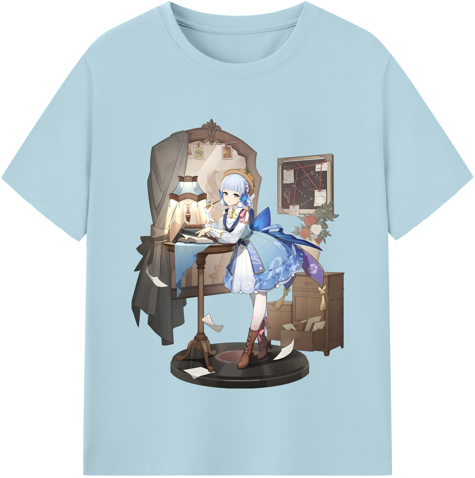 げんし神 神里綾華 神宮寺レン genshin Kamimiya Ren 綿100％半袖Tシャツ（フロントプリント）